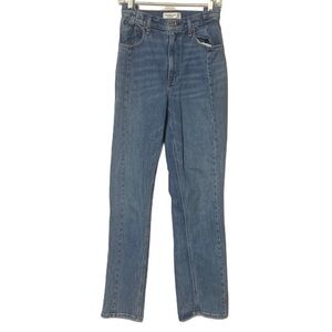 Abercrombie & Fitch Blue Straight Leg Jeans *Curve Love size 4